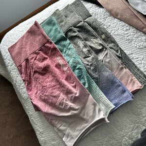 old gymshark ombré shorts